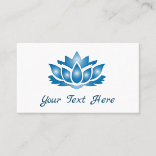 Blue Lotus Mind Body Spirit - Gepersonaliseerd Visitekaartje