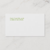 Blue Lotus Natural Health Healer Visitekaartje (Achterkant)