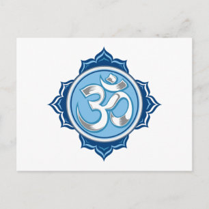 Blue Lotus Om Briefkaart