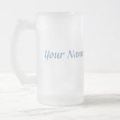 Blue Lotus Personalized Mug Matglas Bierpul (Links)