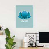 BLUE LOTUS POSTER (Thuiskantoor)