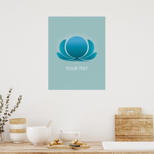 BLUE LOTUS POSTER (Keuken)