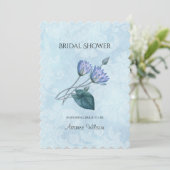 Blue Lotus Vrijgezellenfeest Kaart (Staand voorkant)