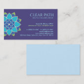 Blue Lotus Wellness Counselor Natural Health Visitekaartje (Voorkant / Achterkant)