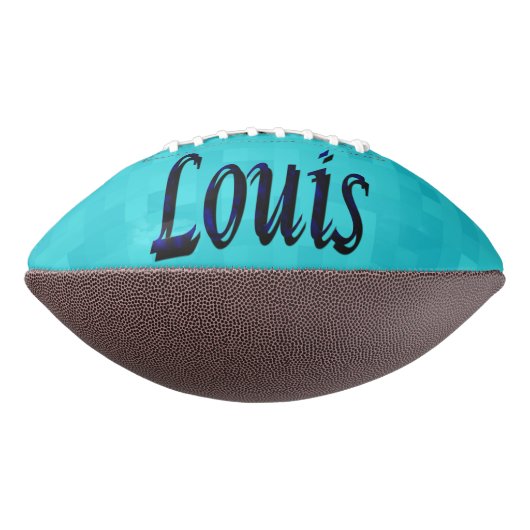 Blue Louis Name Logo, American Football (Gedraaid 270)