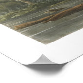 Blue Louisiana Heron Bird Illustration Poster (Hoek)