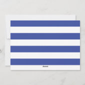 Blue Love and Light Single Photo Hanukkah Kaart (Achterkant)