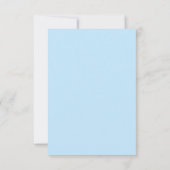 Blue Love Bird Swirls Response Kaart (Achterkant)