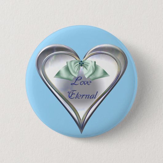 Blue Love Eternal Button (Voorkant)