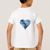 Blue Love for Mom T-shirt (Achterkant)