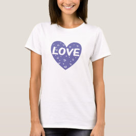Blue Love Heart T-shirt