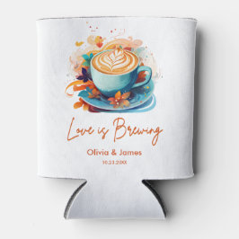 Blue Love is Brewing Coffee Bruidsfeest Bruiloft  Blikjeskoeler