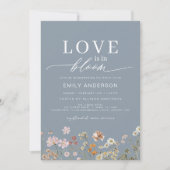 Blue Love is te zien in het Bloom Wildflower Vrijg Kaart (Voorkant)