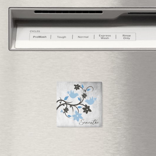 Blue Lovebird Personalized Magnet (Insitu (Vaatwasser))