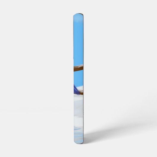 Blue LoveBirds telefoonhoesje Samsung Galaxy Hoesje (Linkerkant)