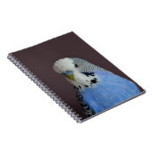 Blue Lovely Budgie Notitieboek (Rechterzijde)
