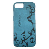 Blue Lovevogels - Aangepaste iPhone Case (Achterkant)