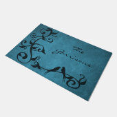 Blue Lovevogels Personalized Doormat Deurmat (Schuin)