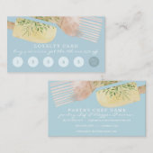 Blue Loyalty Catering Pastry Patisserie Bakery Visitekaartje (Voorkant / Achterkant)