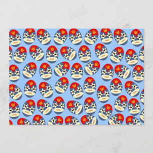 Blue Lucha Libre maskers Kaart
