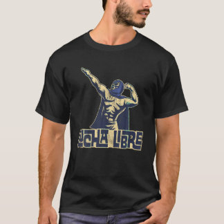 Blue Luchador Lucha Libre Mexican Wrestling T Shir T-shirt
