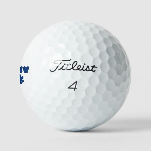 Blue Lucky One Golf Ball Golfballen (Logo)