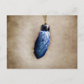 Blue Lucky Rabbit's Foot Briefkaart (Voorkant)