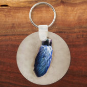 Blue Lucky Rabbit's Foot Sleutelhanger (Voorkant)