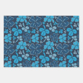 Blue Lucky Shamrocks Clover St. Patrick's Day Inpakpapier Vel (Voorkant 2)