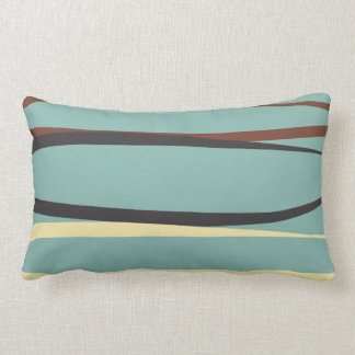 Blue Lumbar Sierkussen met zwart, bruin en beige Kussen