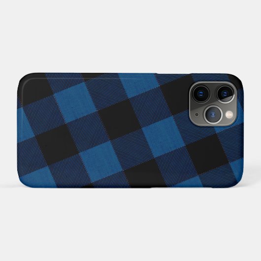 Blue Lumberjack Plaid Case-Mate iPhone Case (Achterkant (horizontaal))