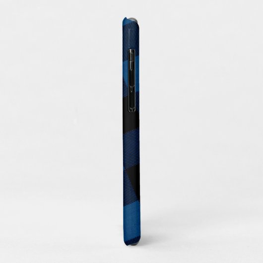 Blue Lumberjack Plaid Case-Mate iPhone Case (Achterkant/links)