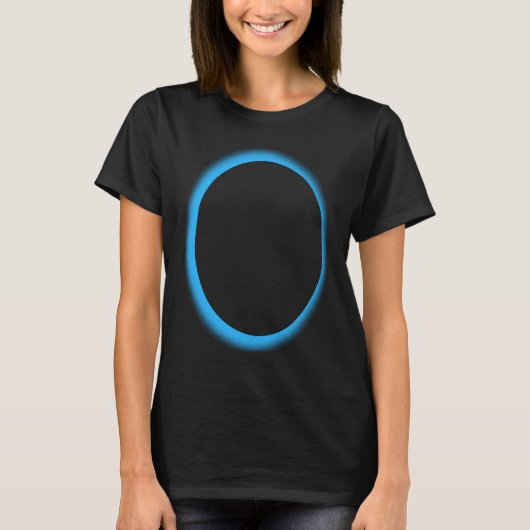 Blue Lunar Eclipse Moon Astronomy Space T-shirt (Voorkant)