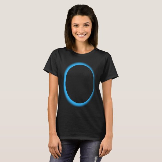 Blue Lunar Eclipse Moon Astronomy Space T-shirt (Voorkant volledig)