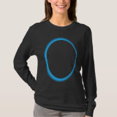 Blue Lunar Eclipse Moon Astronomy Space T-shirt (Voorkant)