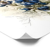 Blue Lupine Flower Art Print Poster (Hoek)