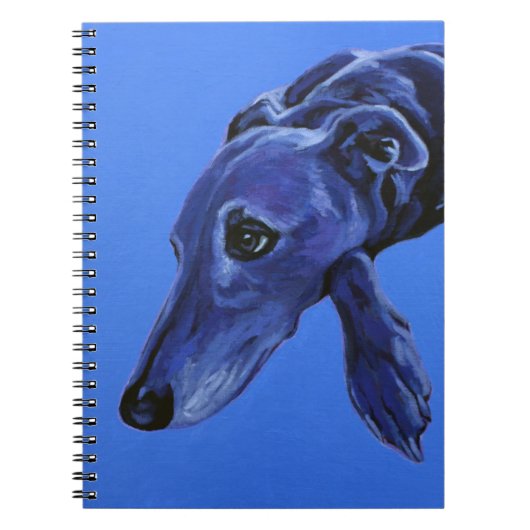 Blue Lurcher-laptop Notitieboek (Voorkant)