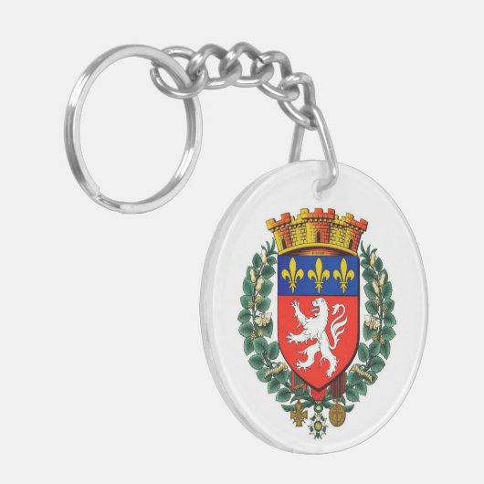 Blue lyon-sleutelhanger sleutelhanger (Voorkant Links)