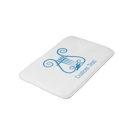 Blue Lyre Badmat (Gekanteld)