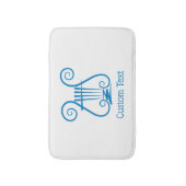Blue Lyre Badmat (Voorkant Verticaal)