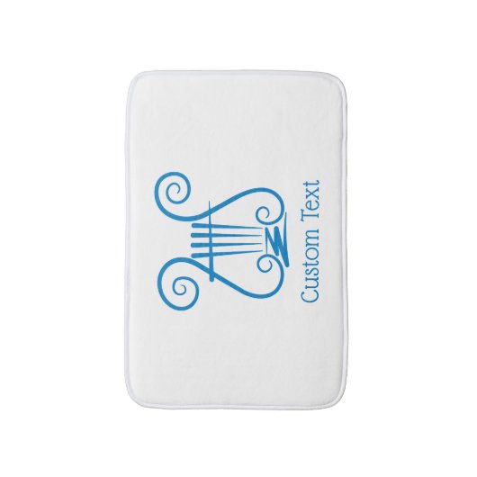 Blue Lyre Badmat (Voorkant Verticaal)