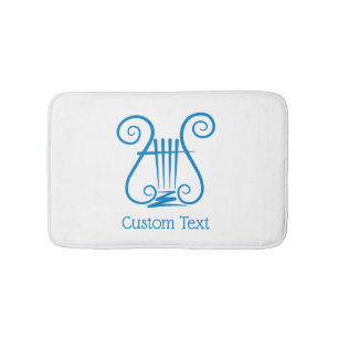 Blue Lyre Badmat