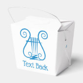 Blue Lyre Bedankdoosjes (Achterkant)