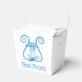 Blue Lyre Bedankdoosjes (Voorkant Zijde)