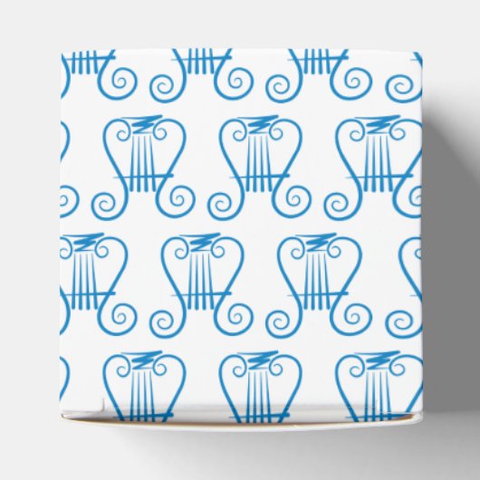 Blue Lyre Bedankdoosjes (Bovenkant)