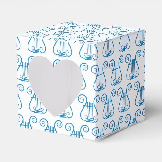 Blue Lyre Bedankdoosjes (Voorkant Zijde)