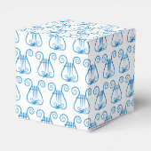Blue Lyre Bedankdoosjes (Achterkant)