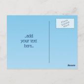 Blue Lyre Briefkaart (Achterkant)