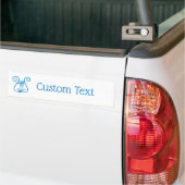 Blue Lyre Bumpersticker (Op Truck)