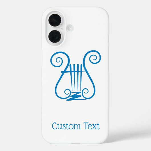 Blue Lyre Case-Mate iPhone Case (Achterkant)